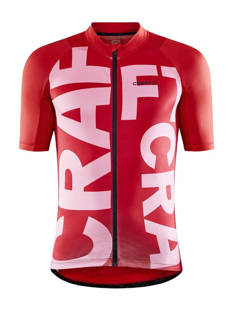Craft Adv Endur Grafisk Sykkeltrøye Rød 3 Craft Adv Endur Grafisk Sykkeltrøye Rød