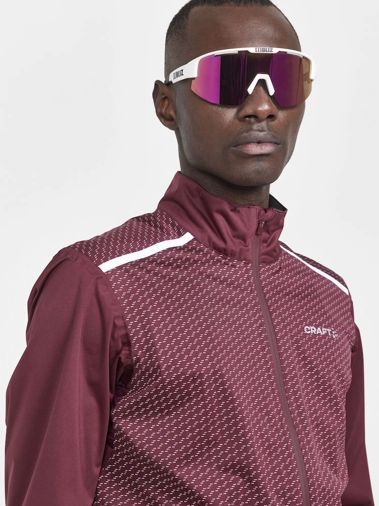 Craft Adv Hydro Lumen Sykkeljakke, Bordeaux 6 Craft Adv Hydro Lumen Sykkeljakke, Bordeaux - Bilde 4