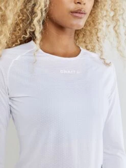 Craft Pro Dry Nanoweight Women Langermet Trøye Hvit -Endura Sykler Butikk Craft Pro Dry Nanoweight Women langae 1583502375 03