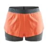 Craft Vent 2in1 Racing Shorts Grå/Oransje Dame  -Endura Sykler Butikk Craft Vent 2in1 Racing Shorts GraaOr 1588845183