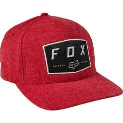 FOX Badge Flexfit Cap Rød