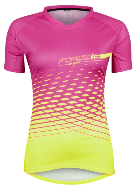 Force Angle MTB Kortermet Trøye Dame Rosa/Gul 3 Force Angle MTB Kortermet Trøye Dame Rosa/Gul