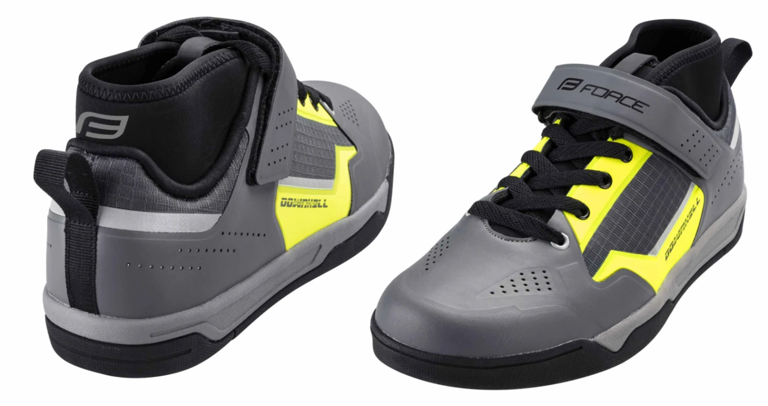 Force Downhill Freeride MTB Sko Grå/Neon 4 Force Downhill Freeride MTB Sko Grå/Neon - Bilde 2