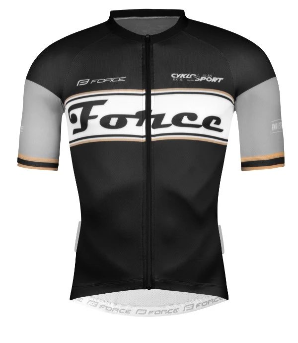 Force Retro Jersey Sort / Gull 3 Force Retro Jersey Sort / Gull