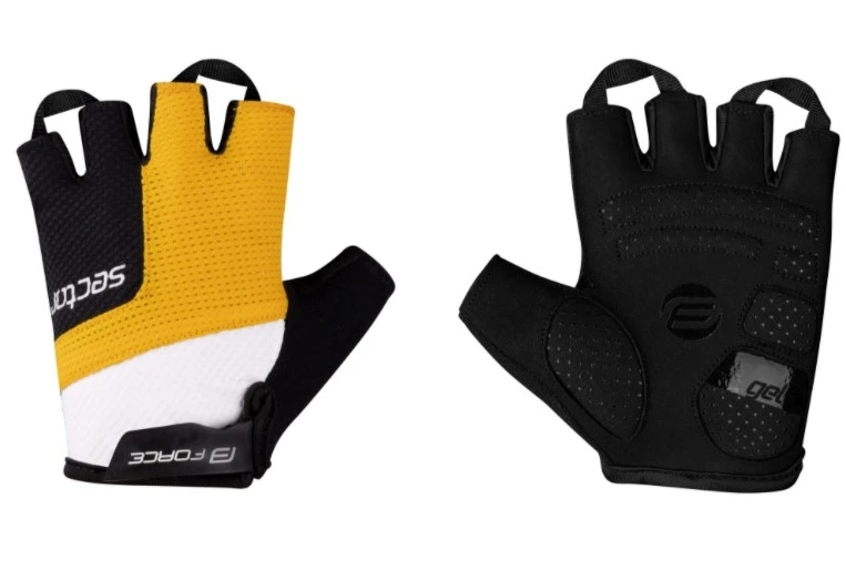 Force Sector Gel Sykkelhansker Gul / Svart 3 Force Sector Gel Sykkelhansker Gul / Svart
