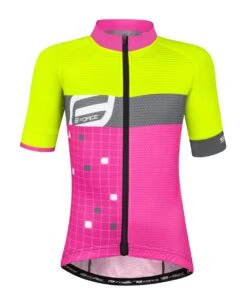 Force Square Jersey Til Barn Gul/Rosa