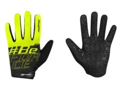 Force Swipe Junior Sommer Hansker MTB Sort/Neon