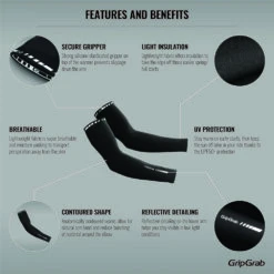 GripGrab Arm Warmers Sort Light -Endura Sykler Butikk GripGrab Arm Warmers sort Light 1634902504 01
