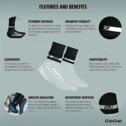 GripGrab CyclinGaitor Sort -Endura Sykler Butikk GripGrab CyclinGaitor Regnvejrs Ankl 1635227184 01