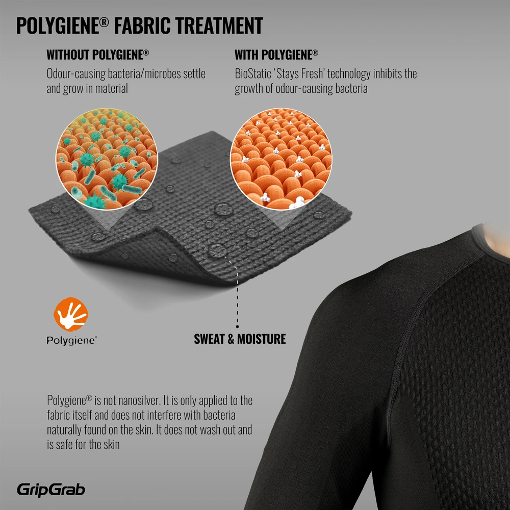 GripGrab Expert Sømløs Langermet Termo Superundertøy Sort 7 GripGrab Expert Sømløs Langermet Termo Superundertøy Sort - Bilde 5