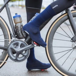 GripGrab Flandrien Vanntett Strikket Skoovertrekk Navy / Blå -Endura Sykler Butikk GripGrab Flandrien Vandtaet Strikket 1635164489 03