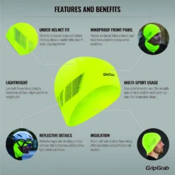GripGrab Hi-Vis Skull Cap Vindtett Neon -Endura Sykler Butikk GripGrab Hi Vis Skull Cap vindtaet fl 1634736982 01