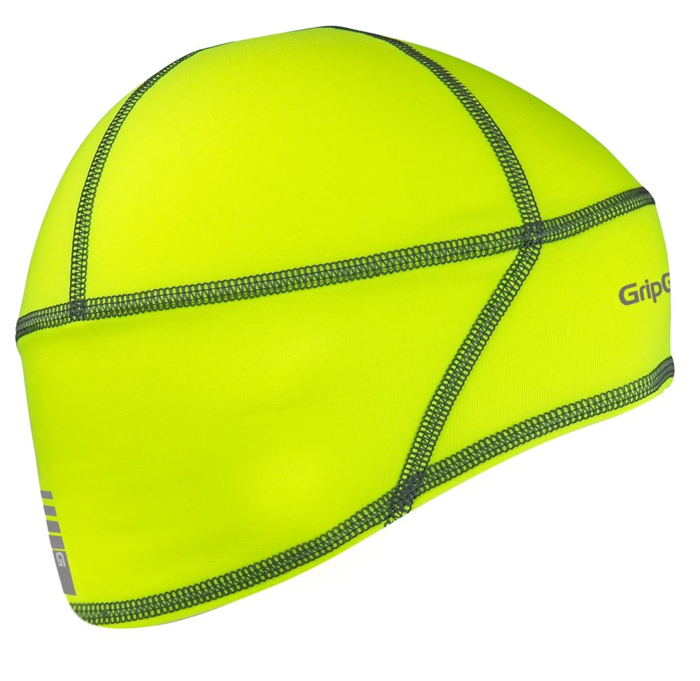 GripGrab Hi-Vis Skull Cap Hjelmlue Neon Gul 3 GripGrab Hi-Vis Skull Cap Hjelmlue Neon Gul
