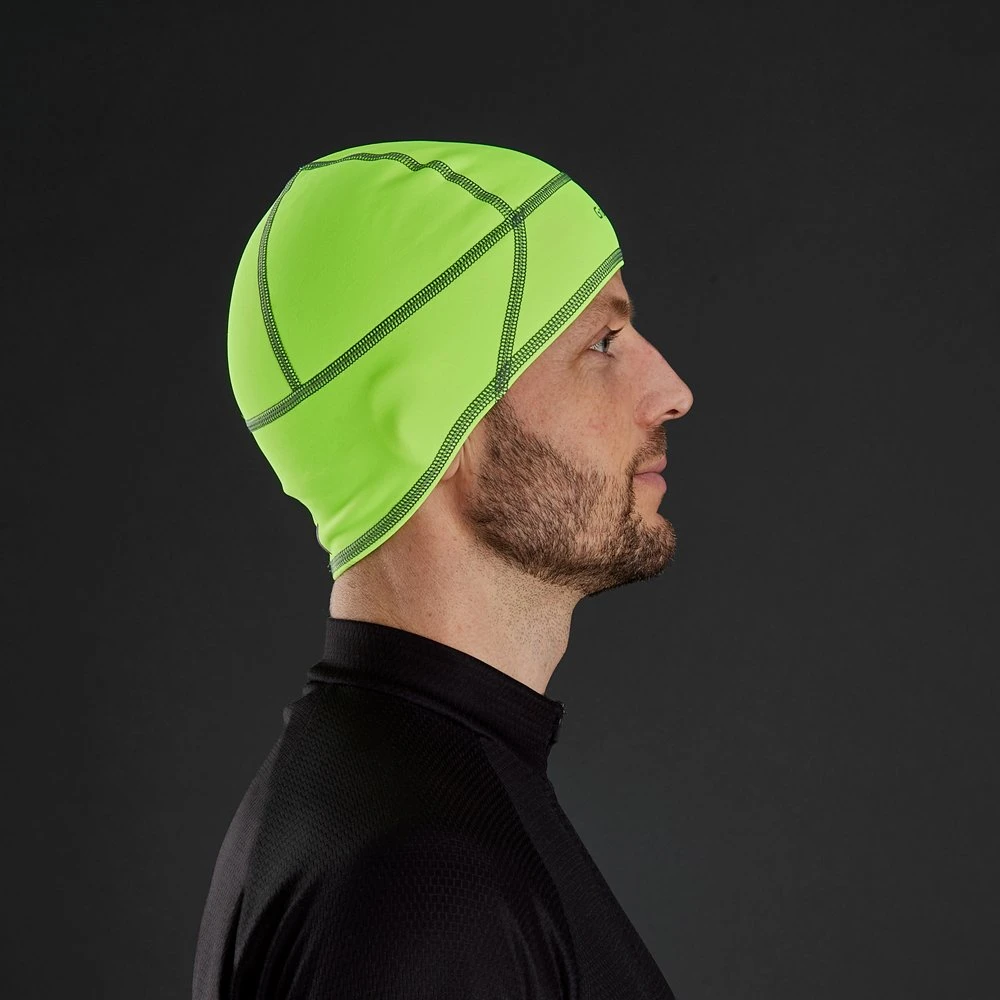 GripGrab Hi-Vis Skull Cap Hjelmlue Neon Gul 5 GripGrab Hi-Vis Skull Cap Hjelmlue Neon Gul - Bilde 3