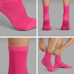 GripGrab Lightweight Airflow Sokker Pink -Endura Sykler Butikk GripGrab Lightweight Airflow Stroempe 1645000731 02