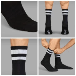 GripGrab Original Stripes Sokker Sort -Endura Sykler Butikk GripGrab Original Stripes Sokker Sor 1634903680 02