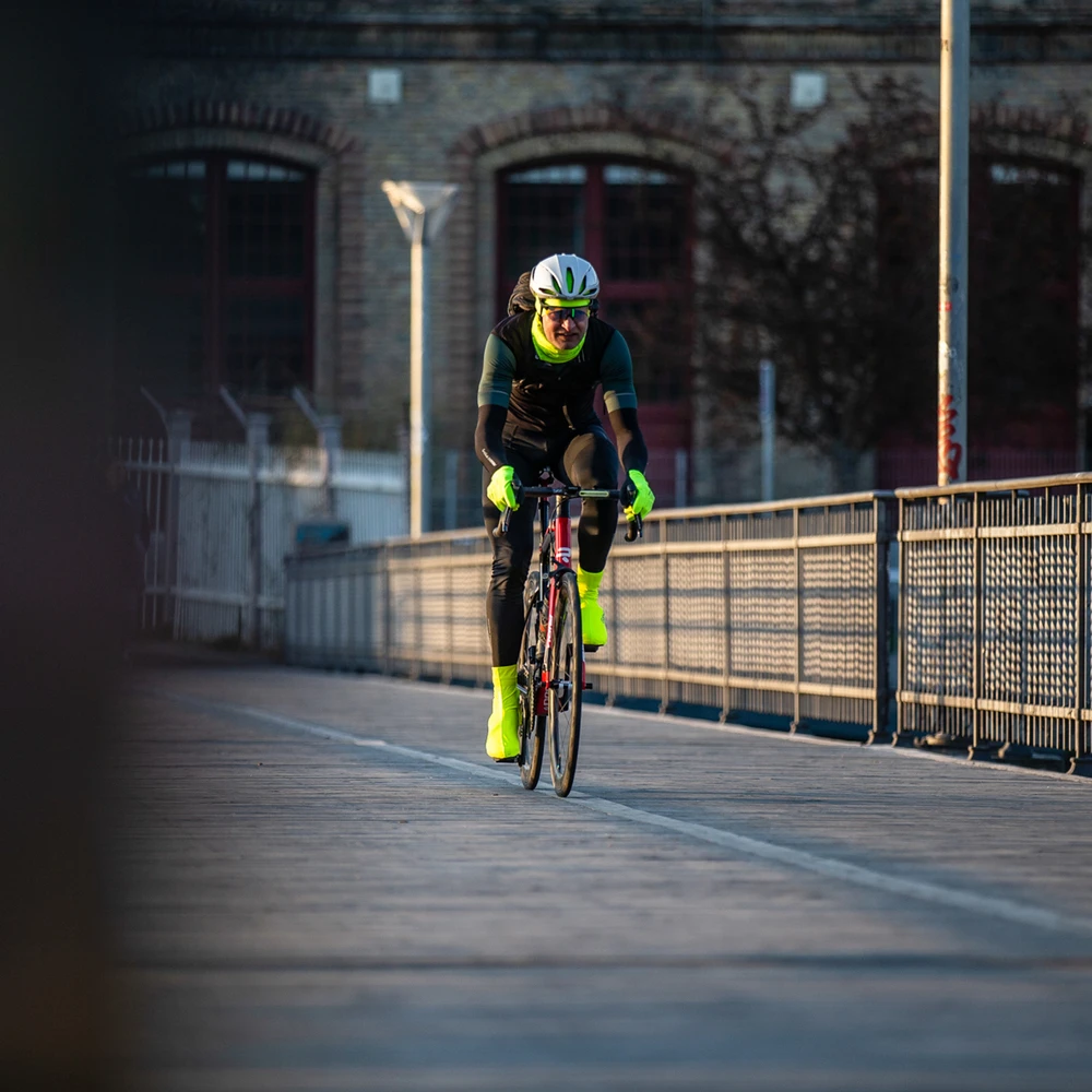 GripGrab Ride Hi-Vis Windproof Midseason Hansker Neon 7 GripGrab Ride Hi-Vis Windproof Midseason Hansker Neon - Bilde 5