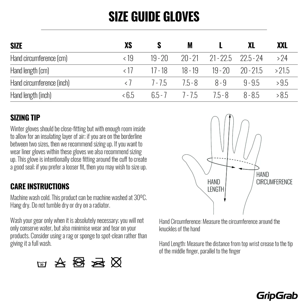 GripGrab Ride Hi-Vis Windproof Midseason Hansker Neon 8 GripGrab Ride Hi-Vis Windproof Midseason Hansker Neon - Bilde 6