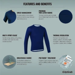 GripGrab Ride Thermal Base Layer Navy -Endura Sykler Butikk GripGrab Ride Thermal Base Layer Nav 1634734673 02