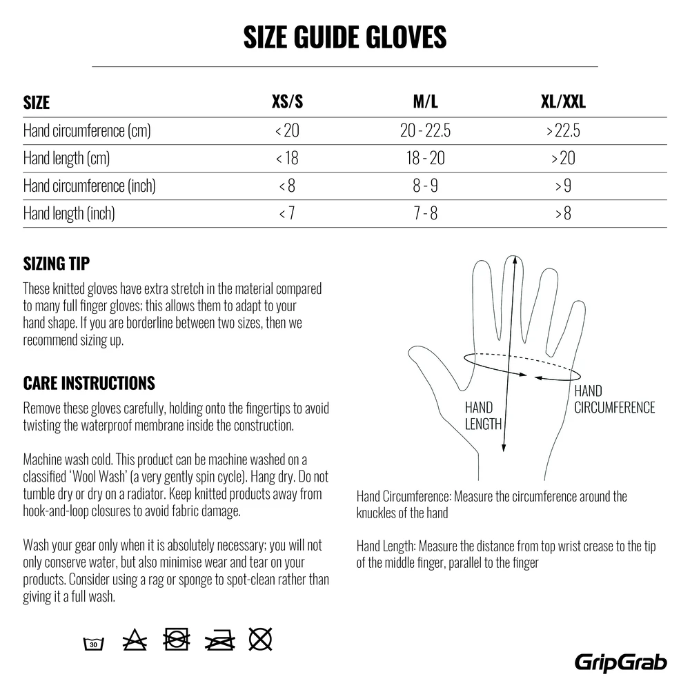 GripGrab Vanntett Strikket Hanske Sort 8 GripGrab Vanntett Strikket Hanske Sort - Bilde 6