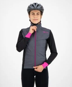 Rogelli Contenta Sykkeljakke - Sort / Grå / Rosa -Endura Sykler Butikk Rogelli Contenta Cykeljakke Sort 1597667747 02