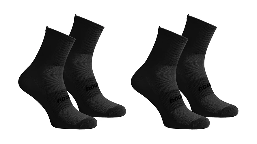 Rogelli Essentials Coolmax Strømper 2-pak Svart 3 Rogelli Essentials Coolmax Strømper 2-pak Svart