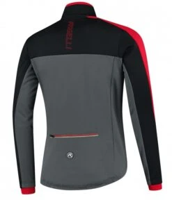 Rogelli Freeze Vinterjakke - Grå/Sort/Rød -Endura Sykler Butikk Rogelli Freeze Vinterjakke GraaSor 1631264366 01