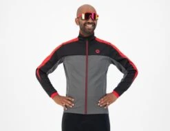 Rogelli Freeze Vinterjakke - Grå/Sort/Rød -Endura Sykler Butikk Rogelli Freeze Vinterjakke GraaSor 1631264366 02