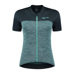 Rogelli Melange Kortermet Jersey Til Kvinner Blå / Turkis