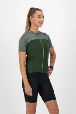Rogelli Melange Kortermet Jersey Til Kvinner Grønn -Endura Sykler Butikk Rogelli Melange Kortaermet Jersey til 1645446576 02