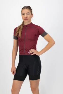 Rogelli Modesta Kortermet Trøye Til Kvinner Burgunderrød -Endura Sykler Butikk Rogelli Modesta Kortaermet Jersey til 1645439101 03
