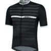 Rogelli Stripe Jersey - Sort / Hvit -Endura Sykler Butikk Rogelli Stripe Jersey Sort Hvid 1610111016