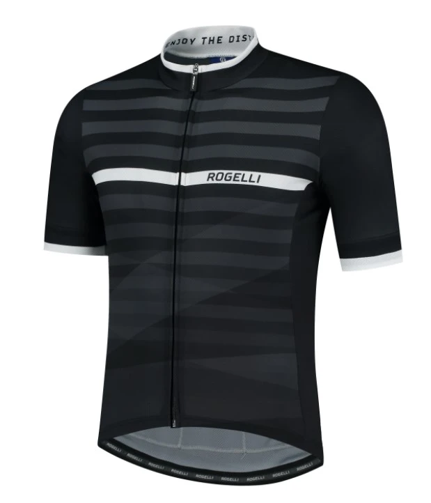 Rogelli Stripe Jersey - Sort / Hvit 3 Rogelli Stripe Jersey - Sort / Hvit
