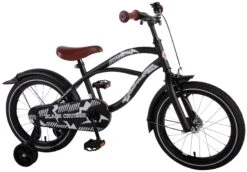 Volare Black Cruiser 16" Guttesykkel Med Støttehjul