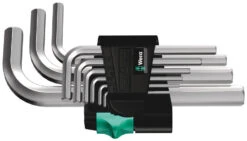 Wera 950/9 Unbrakonøkkel Sett Kompakt Ramme Forkrommet